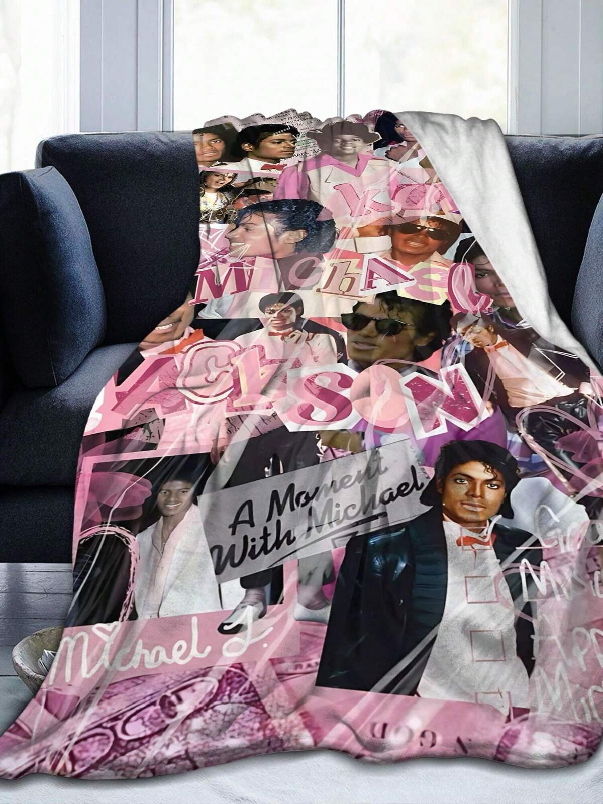 1pc Michael J Jackson Gifts Blankets Ultra Soft Flannel Throw Blankets For Living Room Decor Bedroom Couch Sofa Chair Office Car
